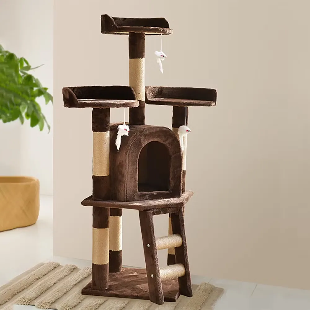 Горячая продажа большого деревянного домика для кошек, climbing tower поставщик