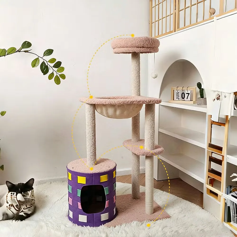 Многоуровневая кошачья башня, кошачье дерево, производитель кошачьих рам для лазания