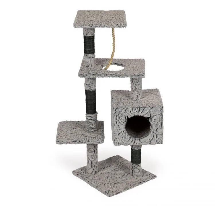 Small Multi Level Cat Tree with House Scratching Post Toy