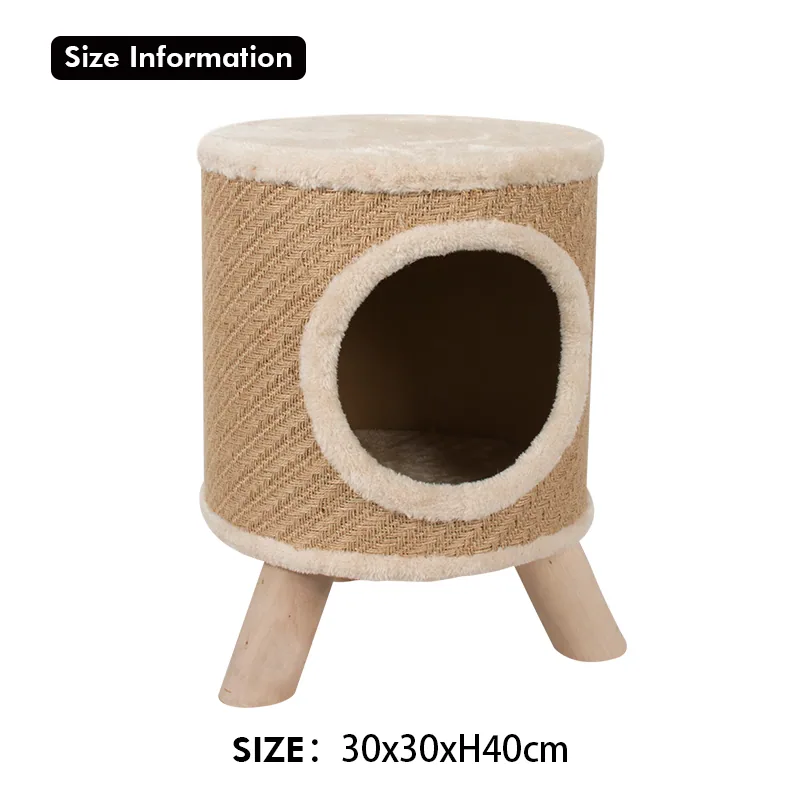 Кошачий домик для царапания Rena Pet Fashion, кошачье дерево, стол-носитель, игрушка, мебель с деревянными ножками