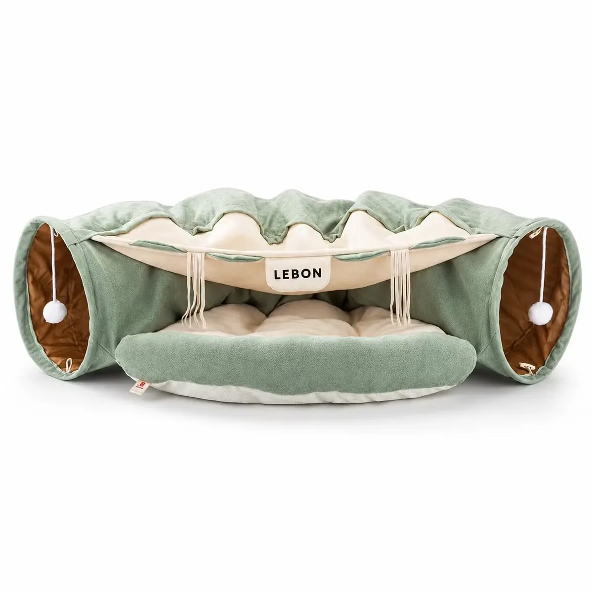 Складная кровать-тоннель для кошек Lebon Lb-Yc0557 со съёмным моющимся гнездом