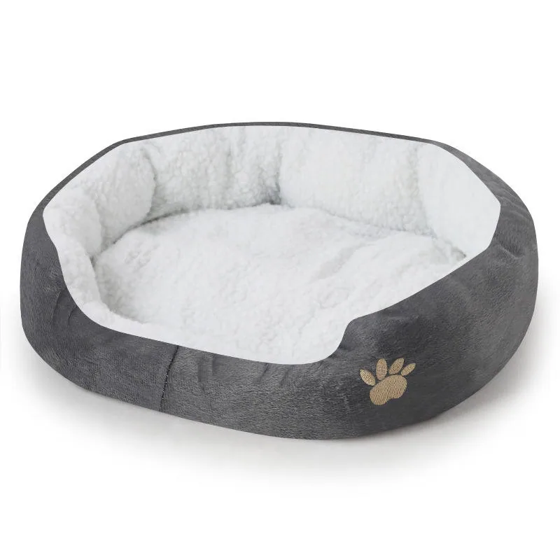 Цельный узор из овечьей шерсти, съемный, washable, всесезонный, маленькое собачье гнездо
