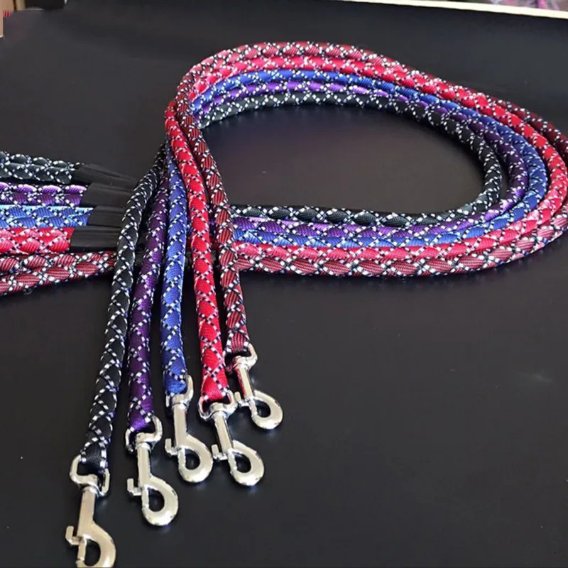 Reflective Braided Dog Leash Durable Walking Training Outdoor Pet Rope
