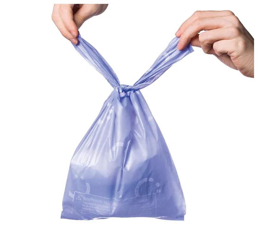 Высококачественный HDPE пакет для мусора, сумка для подгузников, сумка для детских подгузников, на заказ