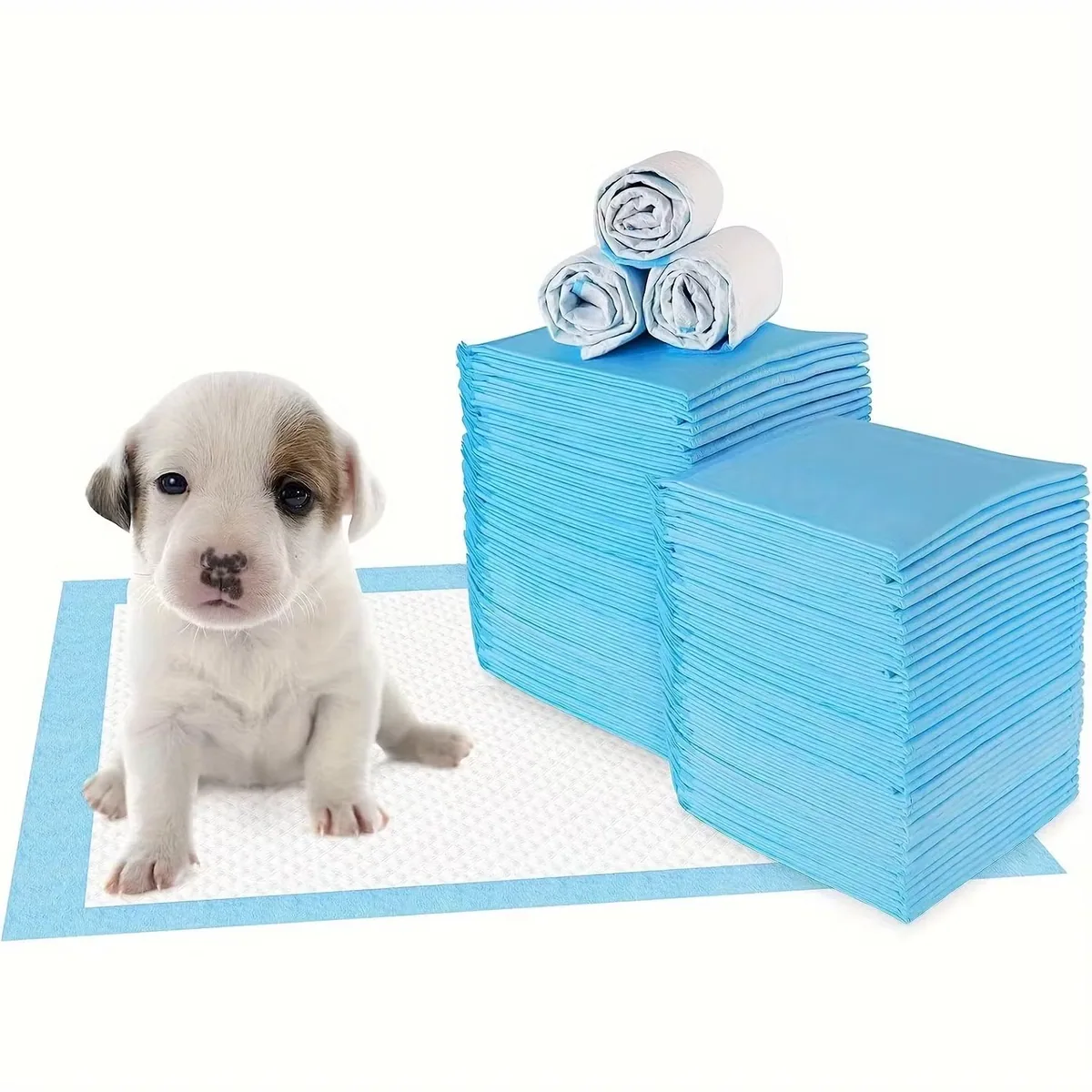100PCS/200PCS Подгузники для домашних животных, толстые впитывающие подстилки для собак, товары для домашних животных, устройство для обучения собак, гигиеническая тренировка