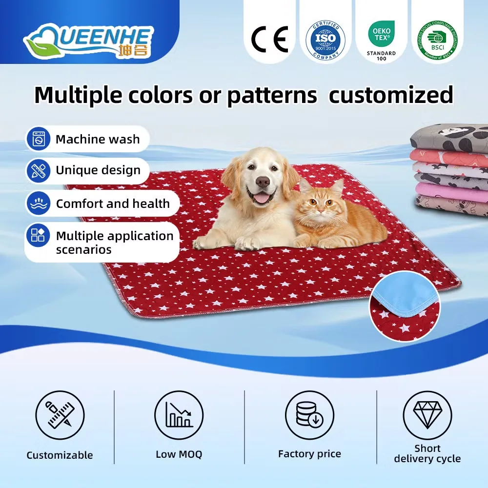 Многоразовый водонепроницаемый пеленка для щенков, чистящаяся, washable, для дрессировки собак