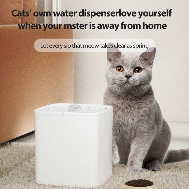 3L Большая ёмкость, бесконечная циркуляция running water, двойная фильтрация, бесшумный водяной насос, материал PP, диспенсер для воды для домашних животных, кошек и собак