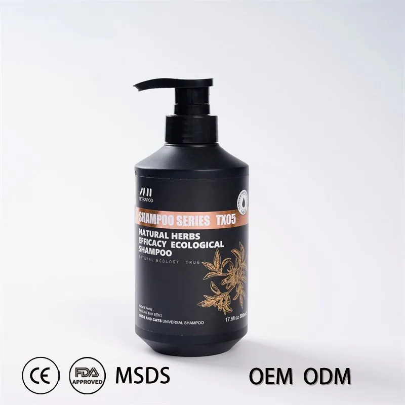 500ml Органический травяной шампунь для домашних животных на растительной основе для чувствительной кожи собак и кошек