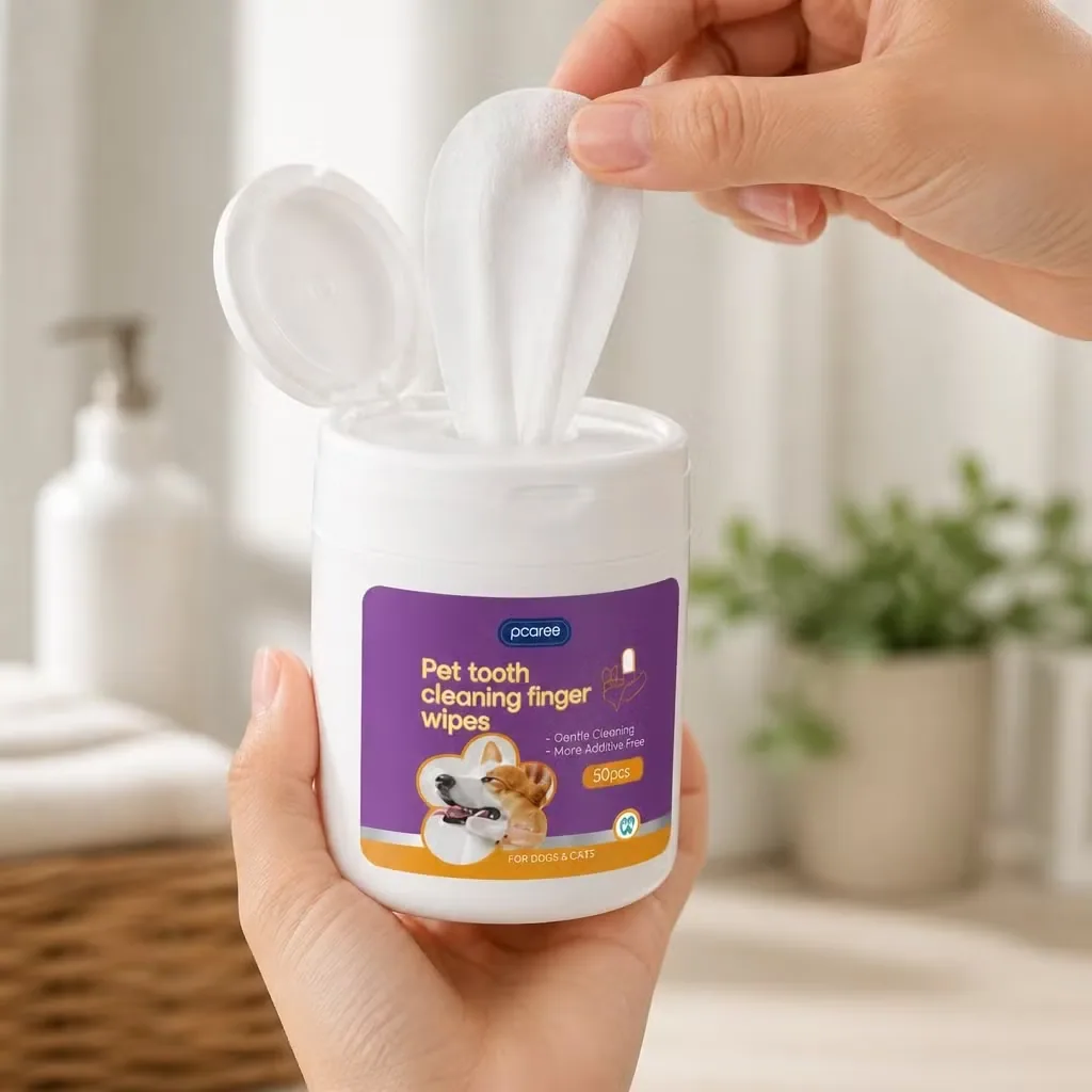 OEM одноразовые grooming спанлейс салфетки для собак органические перчатки для чистки домашних животных