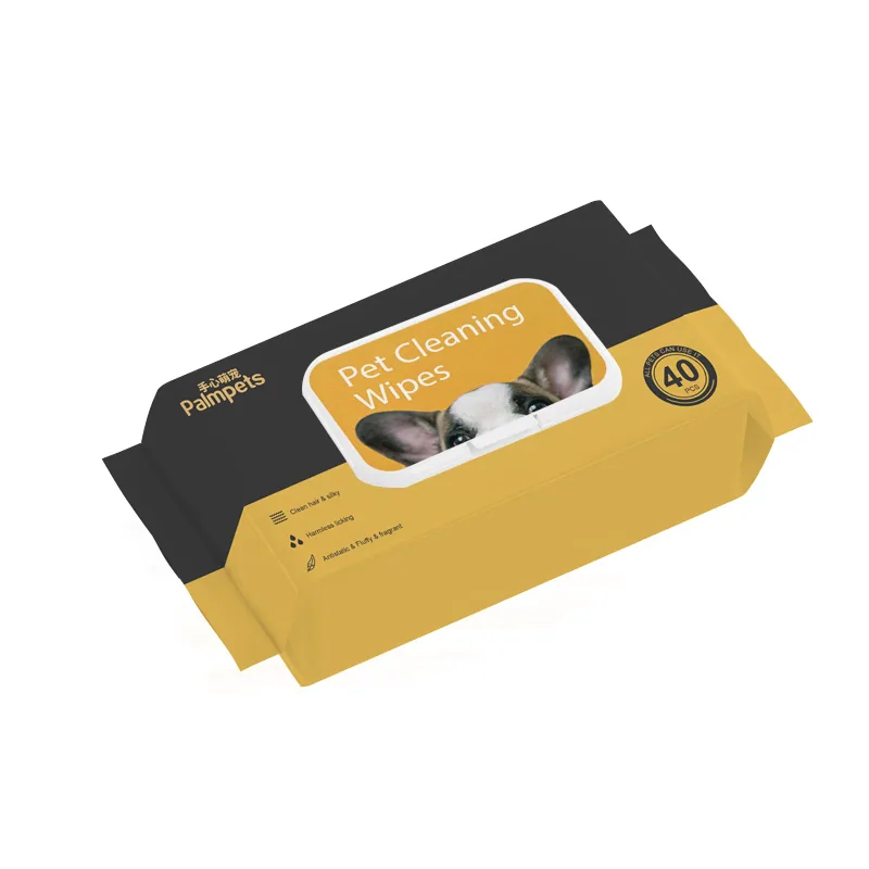 Салфетки для чистки домашних животных Palmpets 40sheets с крышкой