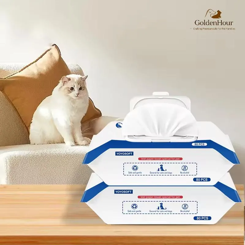 80PCS Одноразовое полотенце для животных для сушки лап, дезодорирующее, натуральное для груминга