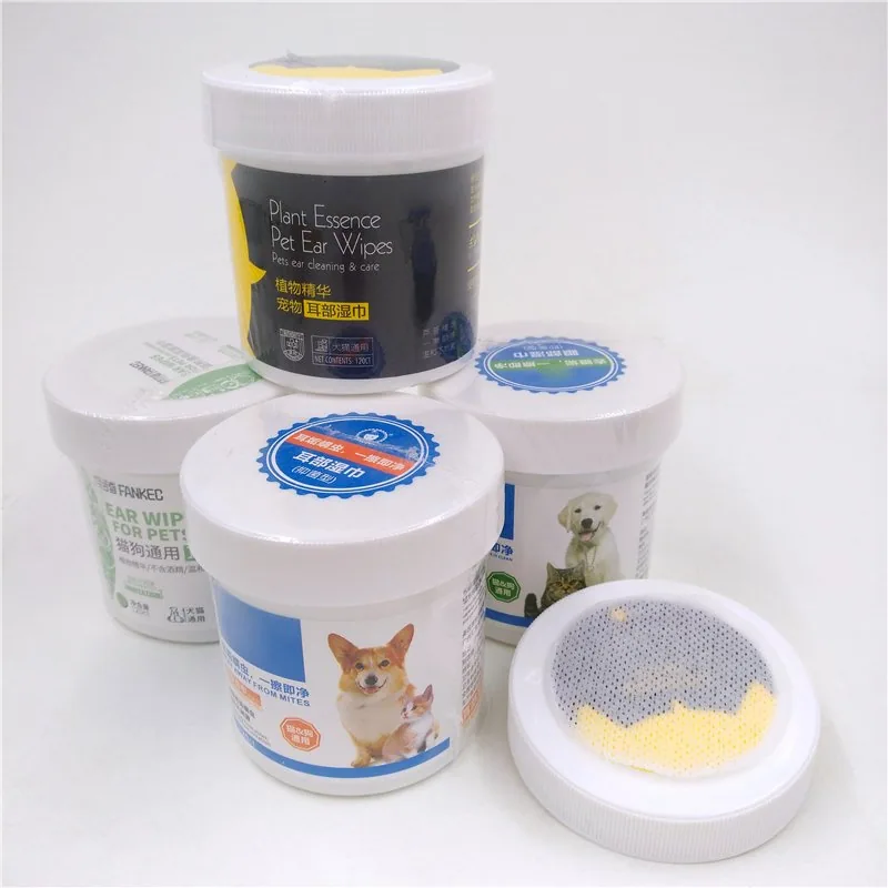 120PCS Влажные салфетки для очистки глаз животных для собак и кошек