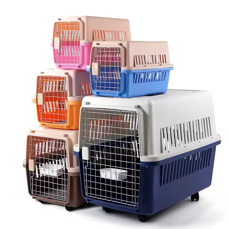 Оптовая авиаперевозки лоток пластиковый ящик Luxury PET Travel Carrier Клетка