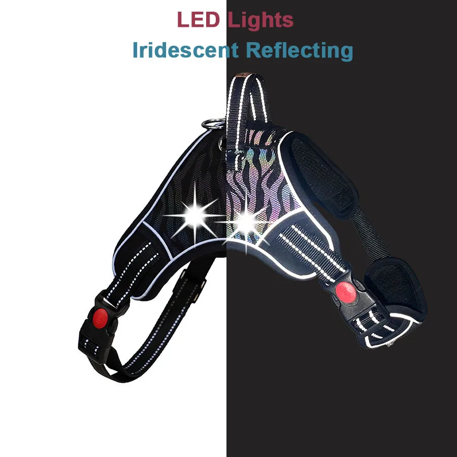 USB перезаряжаемый питомец жилет для ночной безопасности с LED и светоотражающими элементами