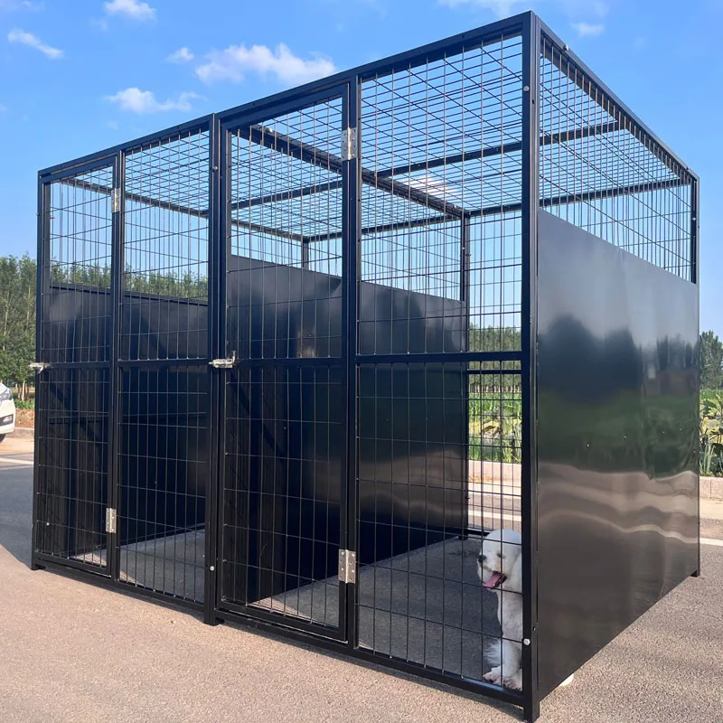 Черные Цвет 4' X 4' Внутри 4' X 6' Снаружи Гальванизированные Проволочные Сетки Панели Для Собачьих Вольеров