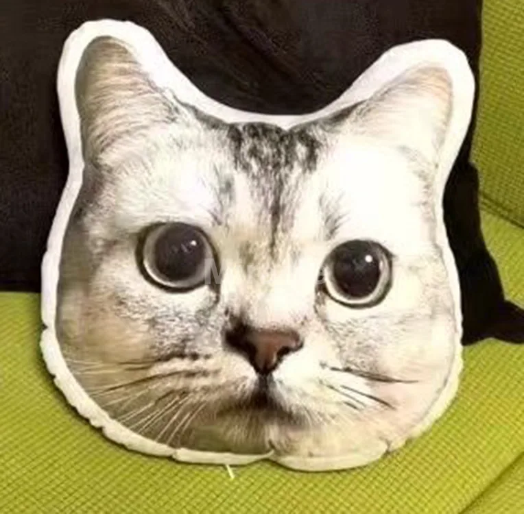 Кастомизированные мягкие игрушки в форме мультяшного кота 3D Производители подушек Дизайн чехлов для подушек