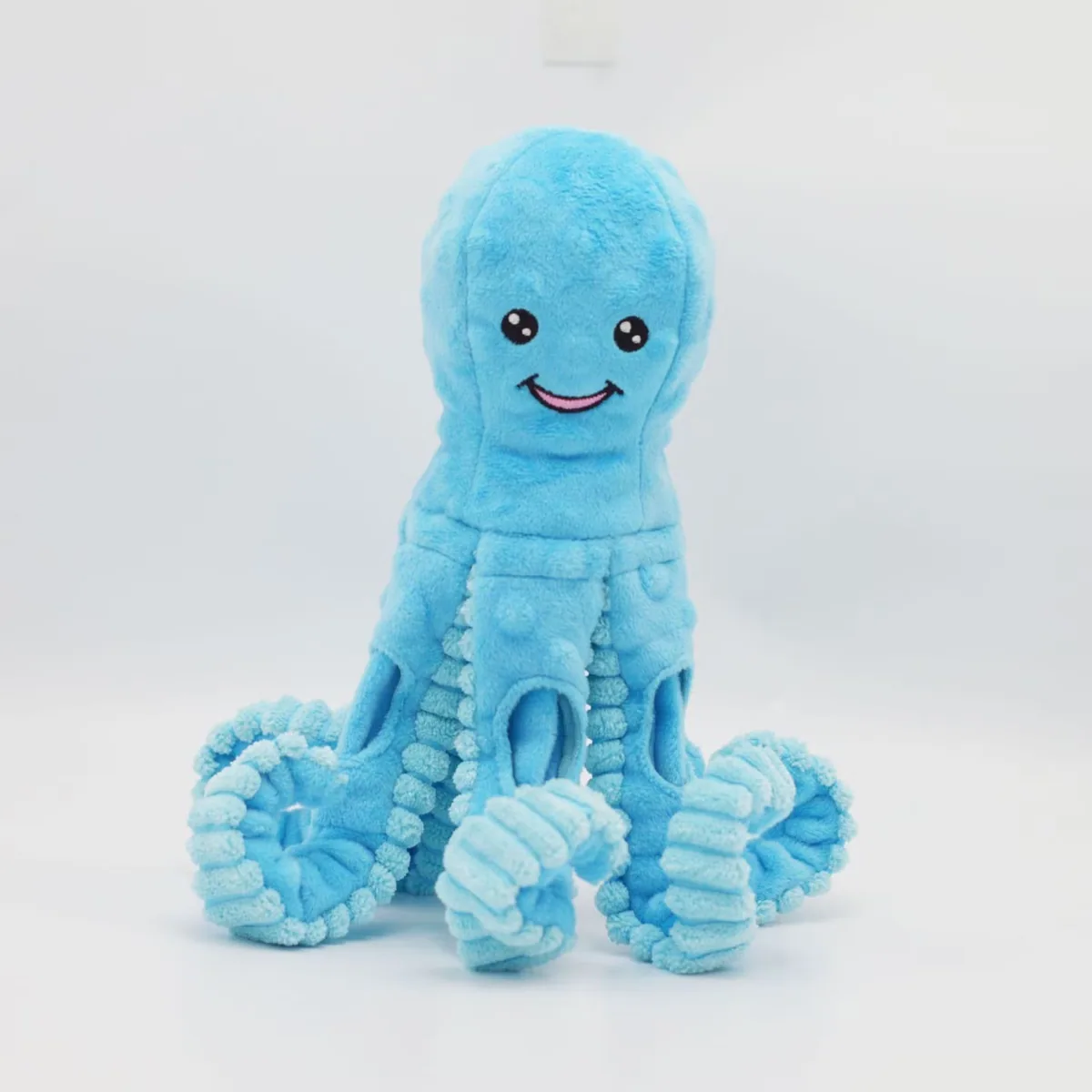 Игрушка-компаньон для собак, синяя осьминожка, с утечкой корма, squeaky, устойчивая к укусам, товары для домашних животных