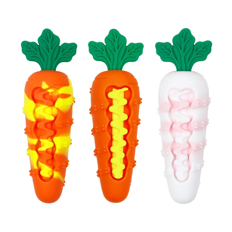 Игрушка для животных, squeaky, из пищевого силикона, прочная, для жевания, чистка зубов, для кошек и собак