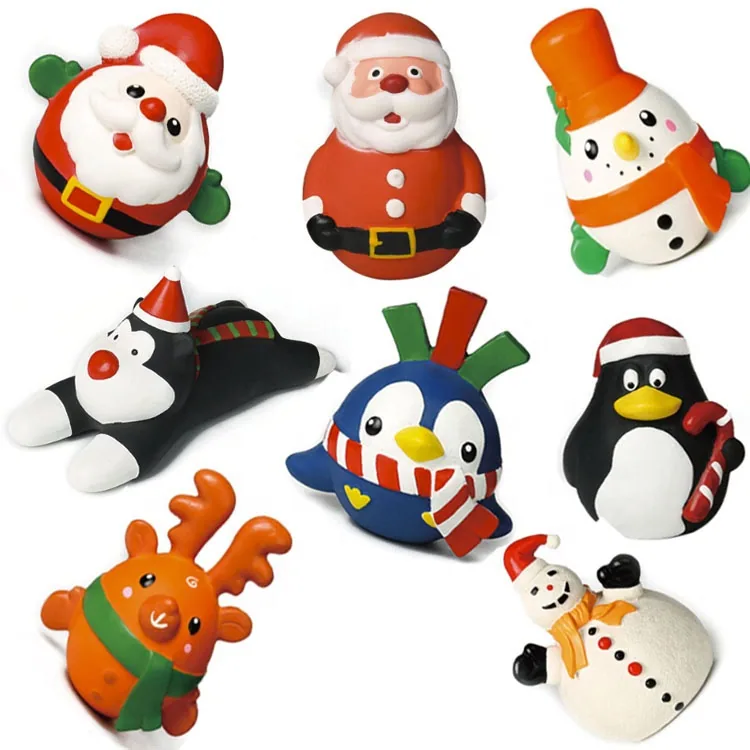 С Рождеством! Подарок для собаки, игрушка из латекса, squeaky игрушка для жевания