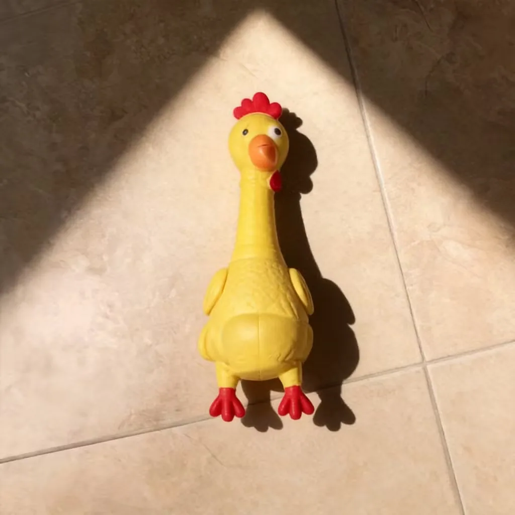 Игрушка для собак в виде squeaky курицы для веселых и игривых питомцев