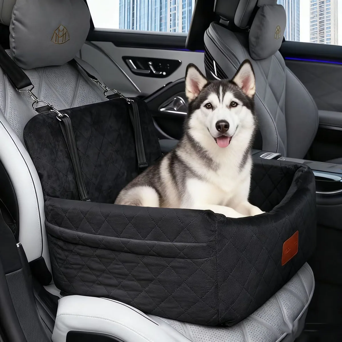 Съемная портативная дорожная сумка для перевозки домашних животных в автомобиле для переднего и заднего сидений