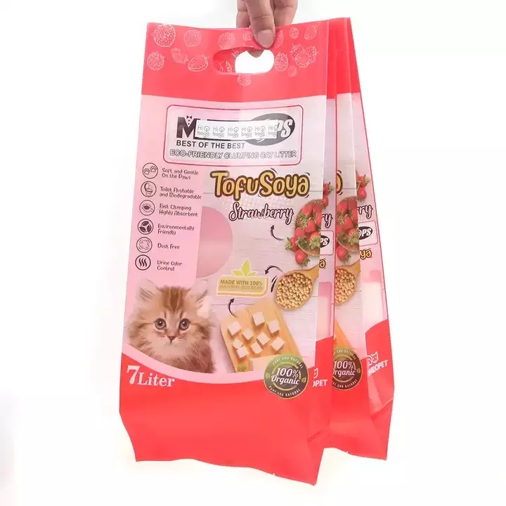 Пакет для кошачьего туалета из пластика с ручкой