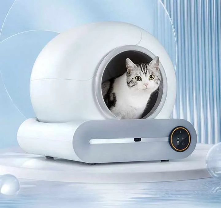 Умный самочистящийся кошачий туалет с мобильным приложением