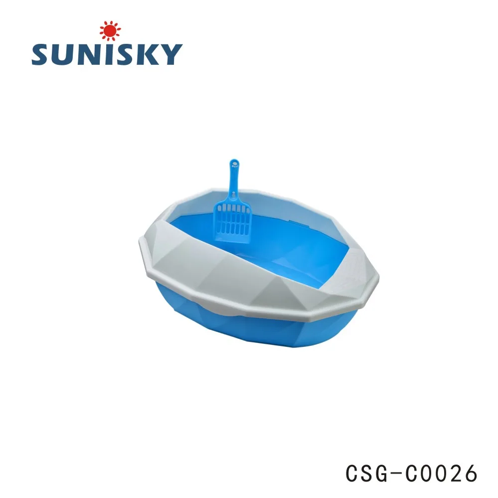 Csg-C0026 Экологически чистый туалетный ящик для кошек с совком для мусора