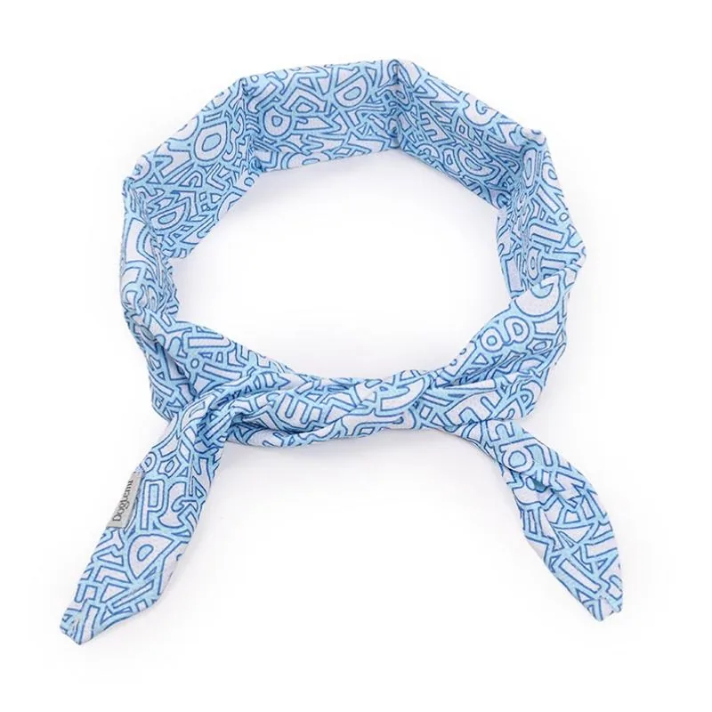 Регулируемый двусторонний бандана- scarf для домашних животных с геометрическим узором