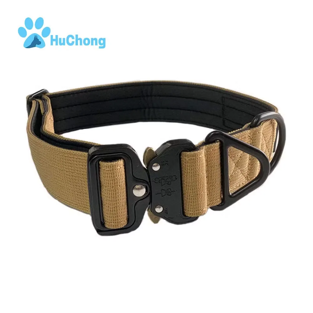 Кастомный премиум роскошный комфортный нейлоновый ремень тяжелого назначения с регулируемым мягким неопреновым наполнителем и тактическим поводком для собак