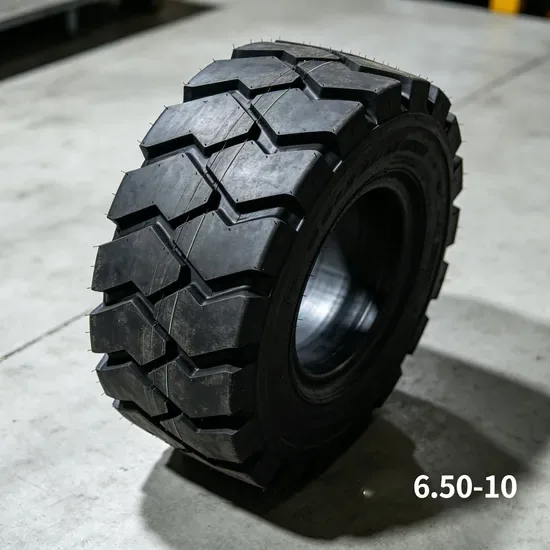 Солидная шина для вилочного погрузчика 6.50-10 28X9-15
