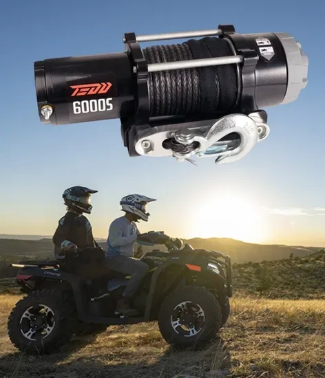 12V 6000lbs Электрическая лебедка для грузовиков ATV UTV для бездорожья с дистанционным управлением - Китайский OEM
