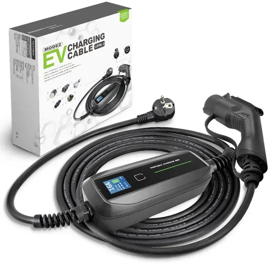 Тип 2 IEC62196-2 Портативное зарядное устройство Evhome для электромобилей 10/16A Стандарт Schuko