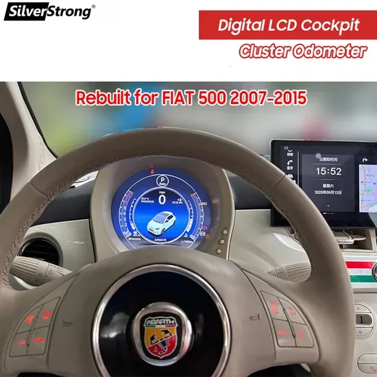 Цифровая ЖК-кабина для FIAT 500 Радио Android
