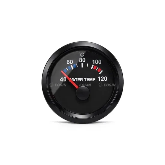 52mm Указатель температуры воды с плоскими клеммами для контроля двигателя