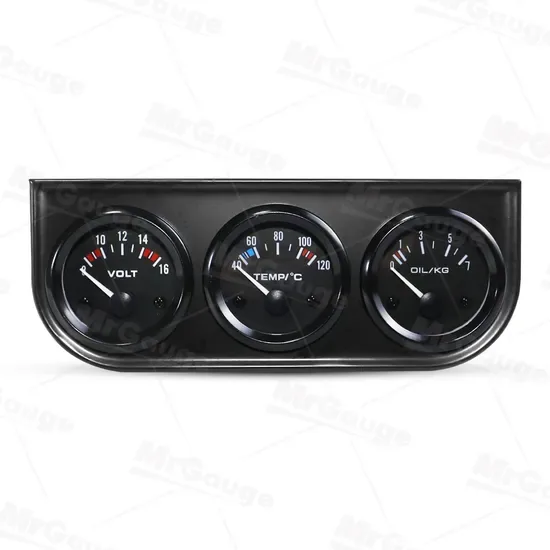 Приборная панель автомобиля Mrgauge 3 в 1 датчики температуры воды, температуры масла, давления масла с подставкой 52mm тройной набор датчиков