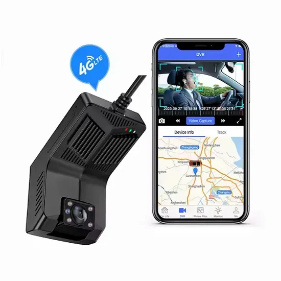 Двойная линза ИК ночного видения ИИ 4G автомобильный видеорегистратор с WiFi GPS трекингом для управления автопарком