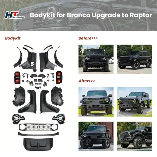 Автомобильный обвес для Ford Bronco Raptor, внедорожный передний бампер, аксессуары для автомобиля