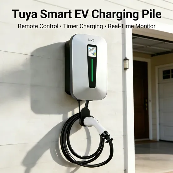 Зарядное устройство для электромобилей 7kw Уровень 2 Умная зарядная станция для дома