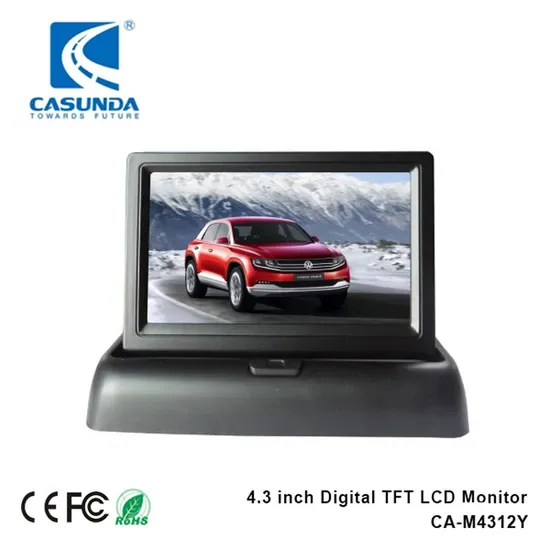 Складной автомобильный видеомонитор с экраном TFT LCD