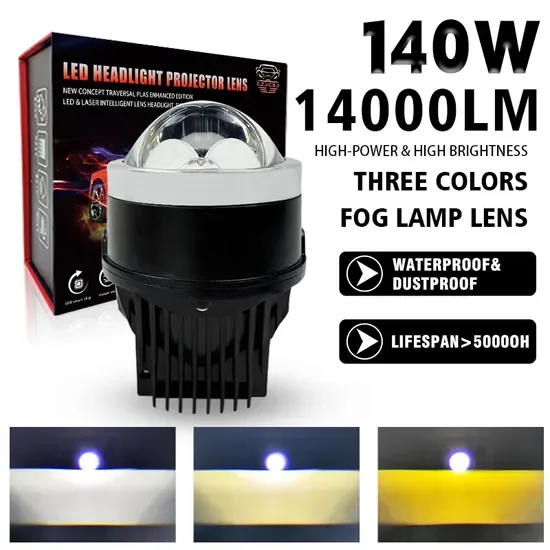 Jc-New-02 Горячая продажа нового типа 12V 140W Фары противотуманные светодиодные фары с проектором для универсального автомобиля
