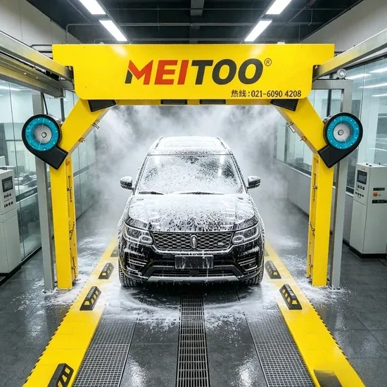 Автоматическая бесконтактная мойка автомобилей с шестью сушильными вентиляторами для бизнеса на автозаправочной станции