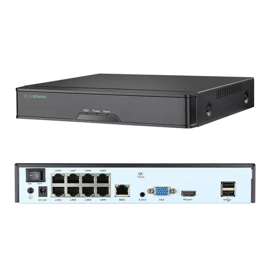 Gr-N8016h1-P8 NVR 16 Канал 4K 8MP 8 Поддержка Poe Порт Ai IP Poe Система безопасности Камера, подобная G. Craftsman Hik-Vision Da-Hua Uni View