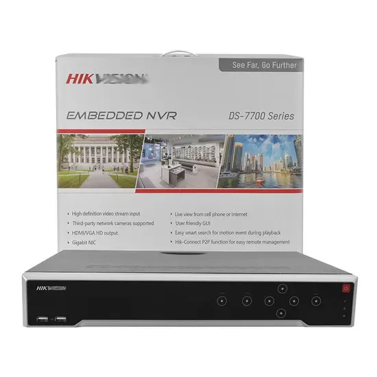 4K НVR 32 Канал 16poe Видеонаблюдение Хик Ds-7732nxi-I4/16p/S Сетевой видеорегистратор НVR
