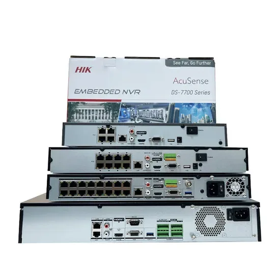 Ds-7604ni-Q1/4p Система камер НВР Hik 4h 8CH 16CH 32CH 64CH 128CH 4K Поэ НВР Обнаружение лиц 2 SATA вверх 16tb Сетевой видеорегистратор Acusense