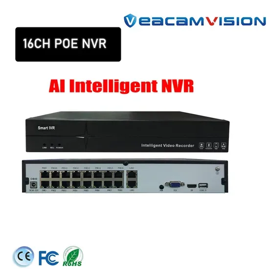 Эффективный 16CH Poe NVR с технологией ИИ для интеллектуального наблюдения