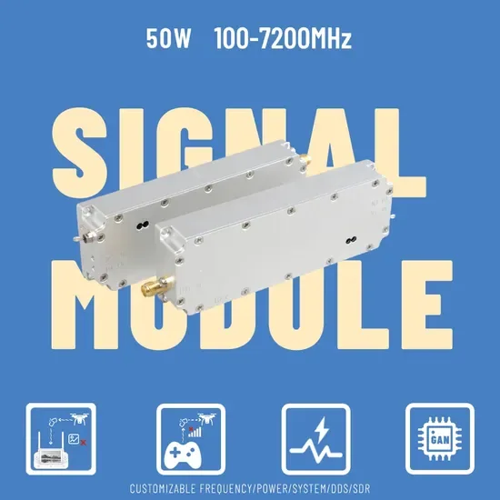 50W Модуль противодействия дронам RF Модуль для блока дронов 433MHz 100-7200MHz 5.2g 5.8g Модуль противодействия дронам Противодействие передаче изображений
