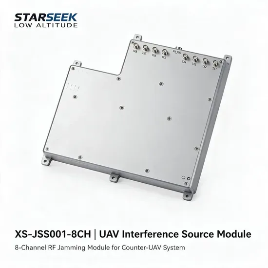 70-8000MHz Широкополосный источник радиочастотного сигнала SDR с широким диапазоном частот, 8-канальный модуль подавления помех для противодействия FPV, БПЛА и дронам на малых высотах