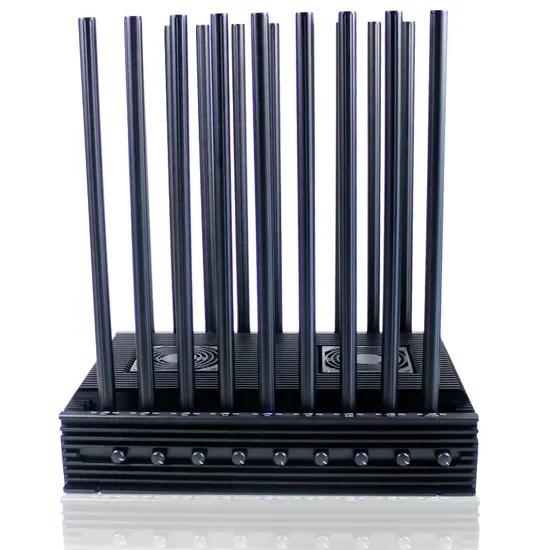 Глушитель беспроводного сигнала с блокировкой 18 антенн 142W для 2g, 3G, 4G, 5g, GPS, Wi‑Fi RF со всенаправленными антеннами 6-7dBi