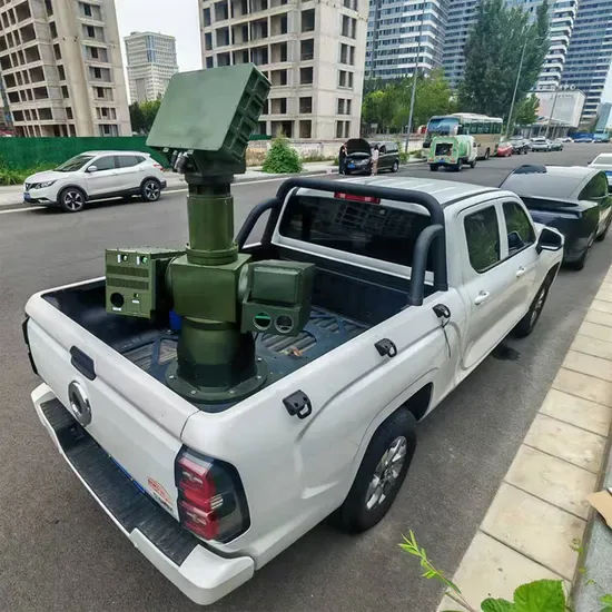 Стабильная установленная на транспортном средстве система наблюдения для охраны периметра